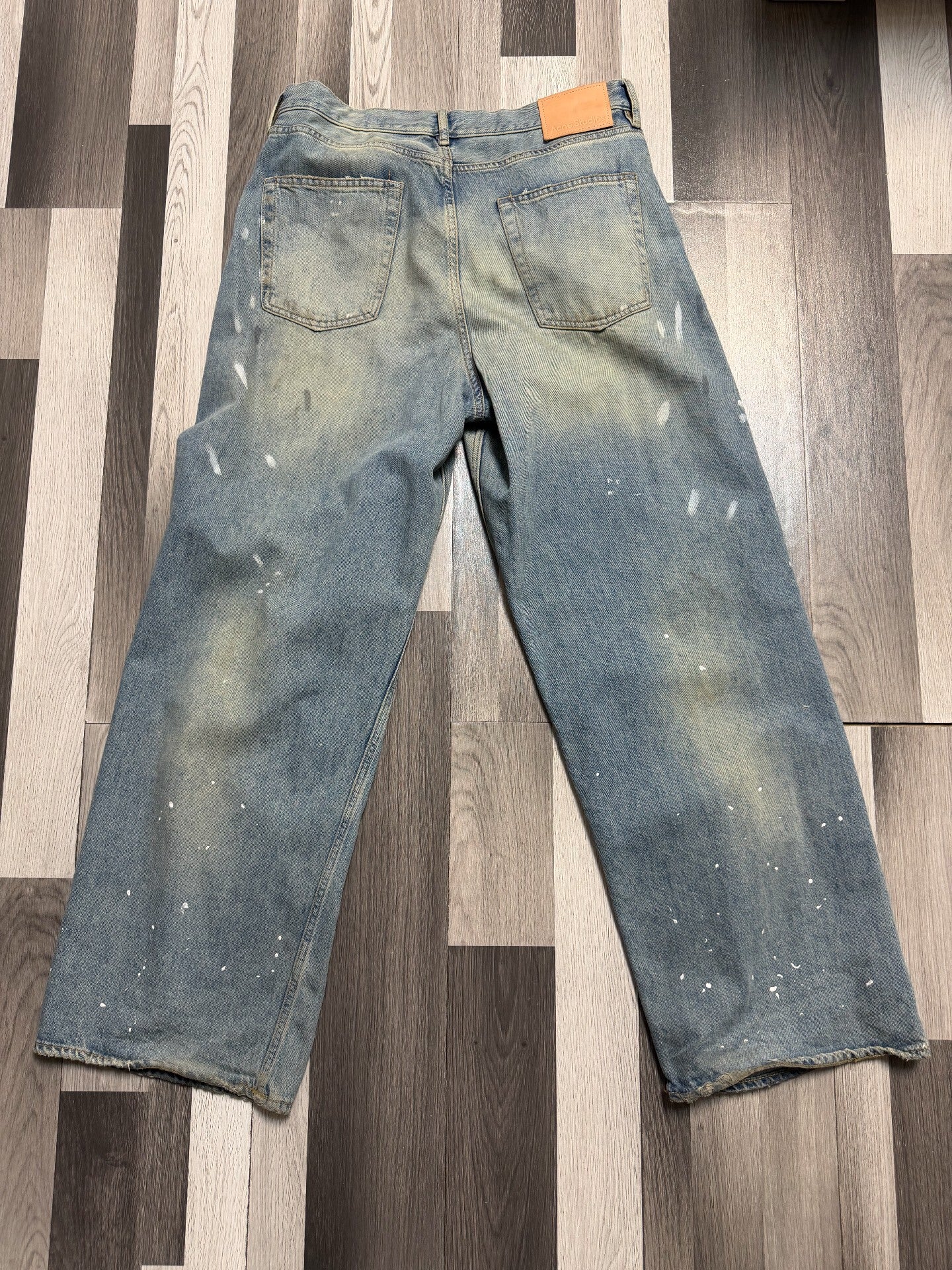 Acne Studios Blue Baggy Denim Jeans