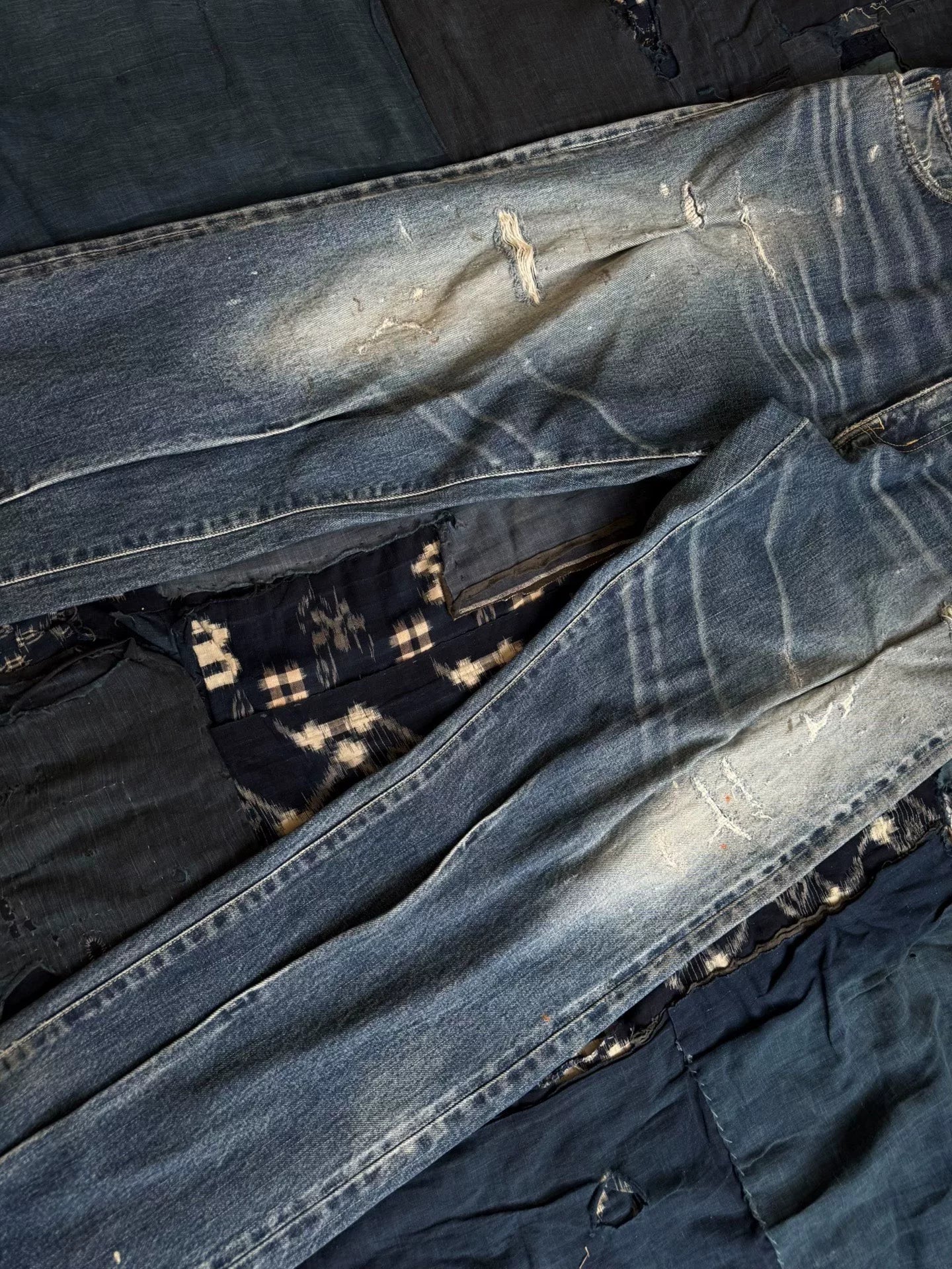 VISVIM 22SS JOURNEYMAN PANTS TACKED DMGD-27