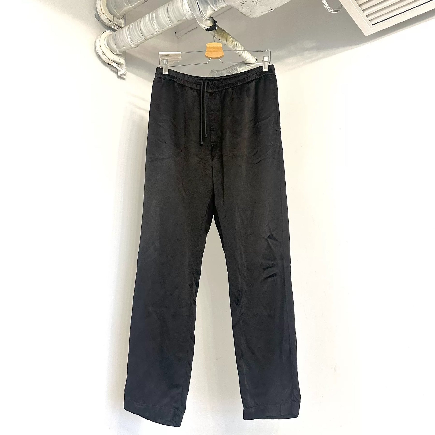 Dries van Noten Satin Straight Casual Pants