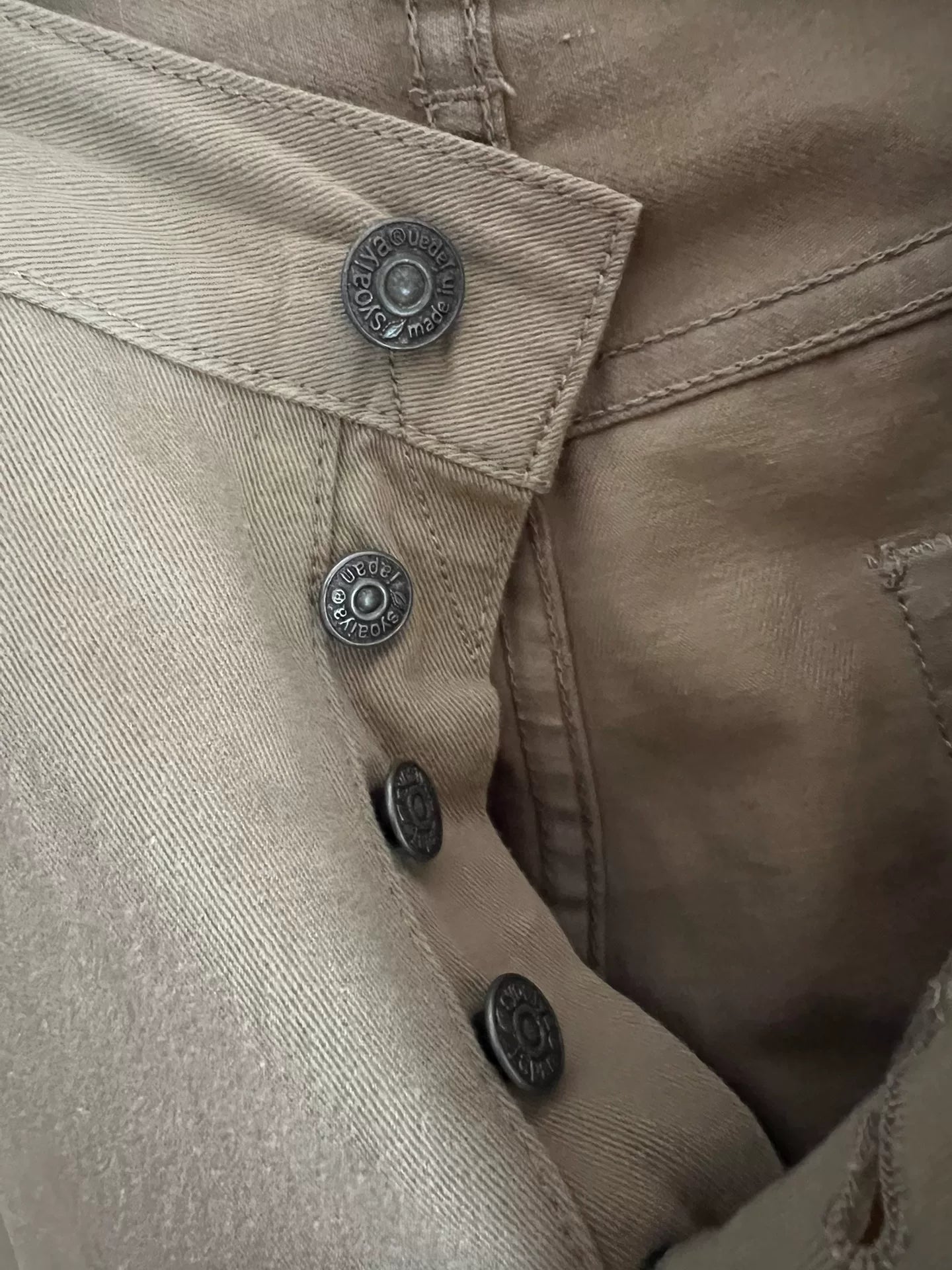 pure blue japan high-waist straight pants