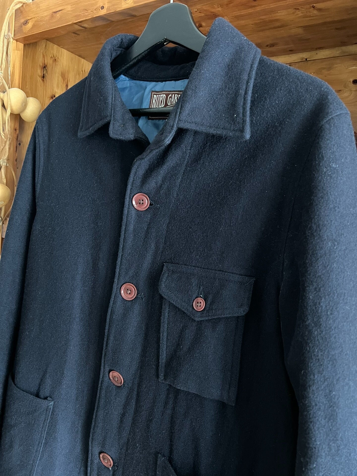 momotaro wool jacket deep blue stylish design
