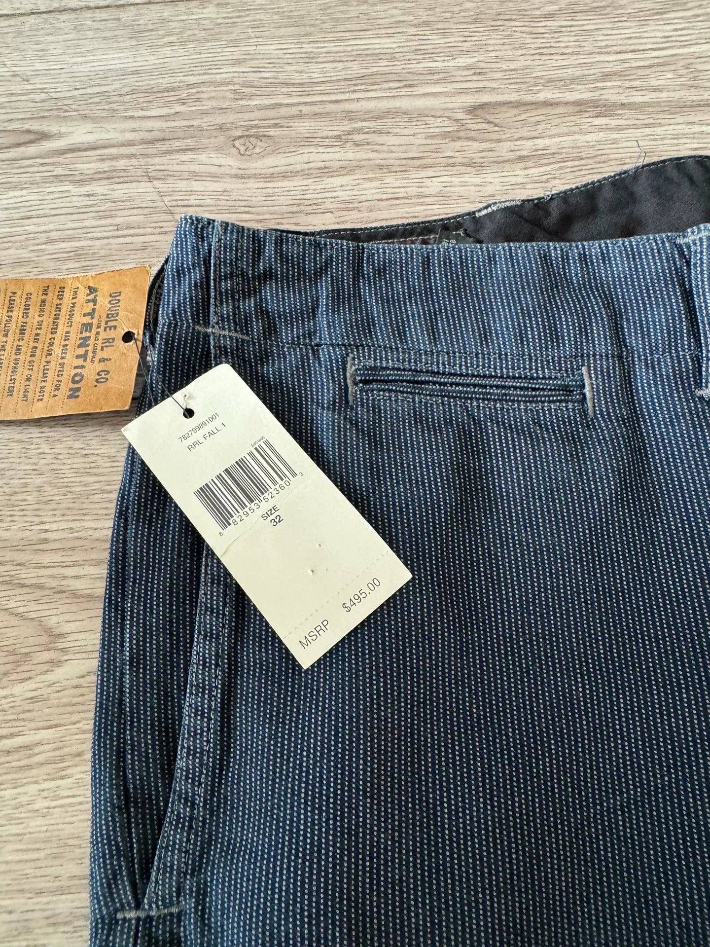RRL Blue-Dyed Wabash Casual Pants