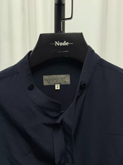 embroidered silk shirt by yohji yamamoto