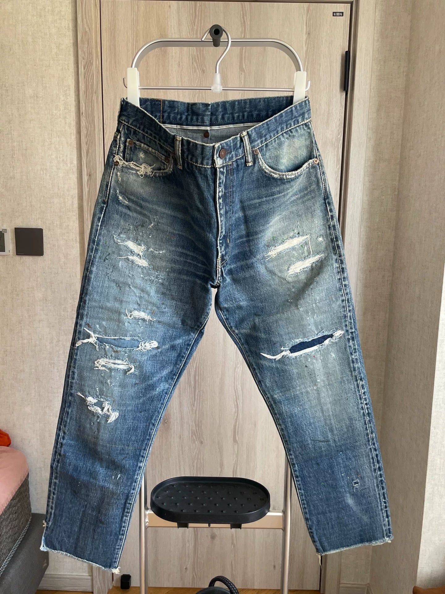 VISVIM JOURNEYMAN PANTS TACKED CRASH