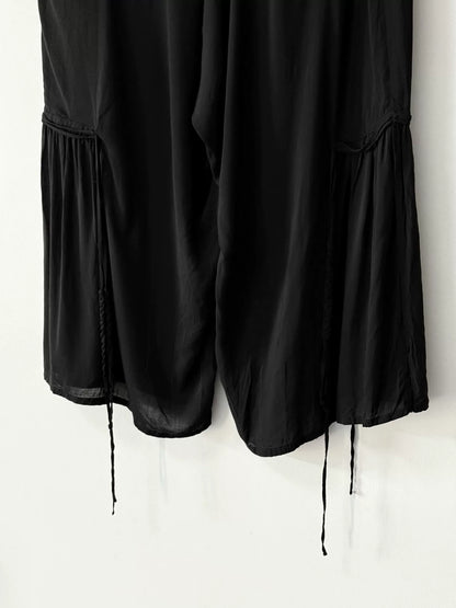 Yohji Yamamoto BLACK Scandal 19SS Wide-Leg Kendo Pants