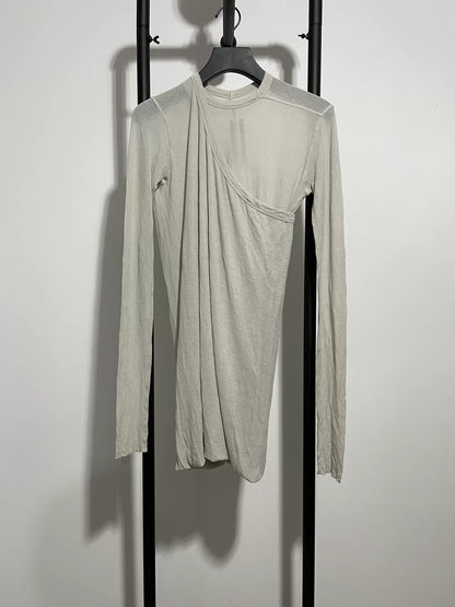 Rick Owens Deconstructed Long Sleeve Vest