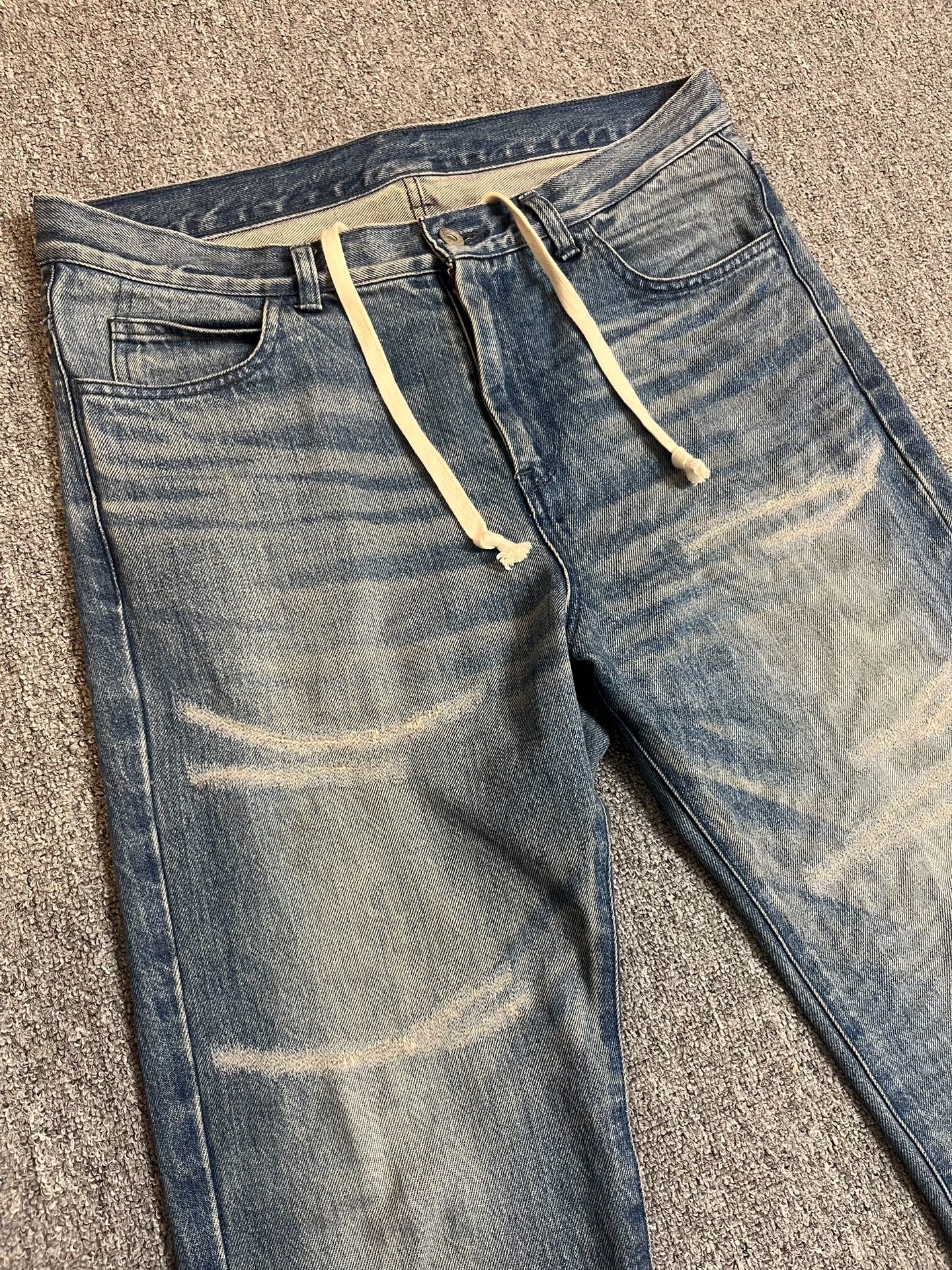 BEAMS JAPAN Vintage Washed Slim Denim Pants