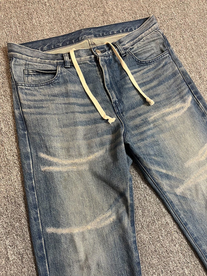 BEAMS JAPAN Vintage Washed Slim Denim Pants