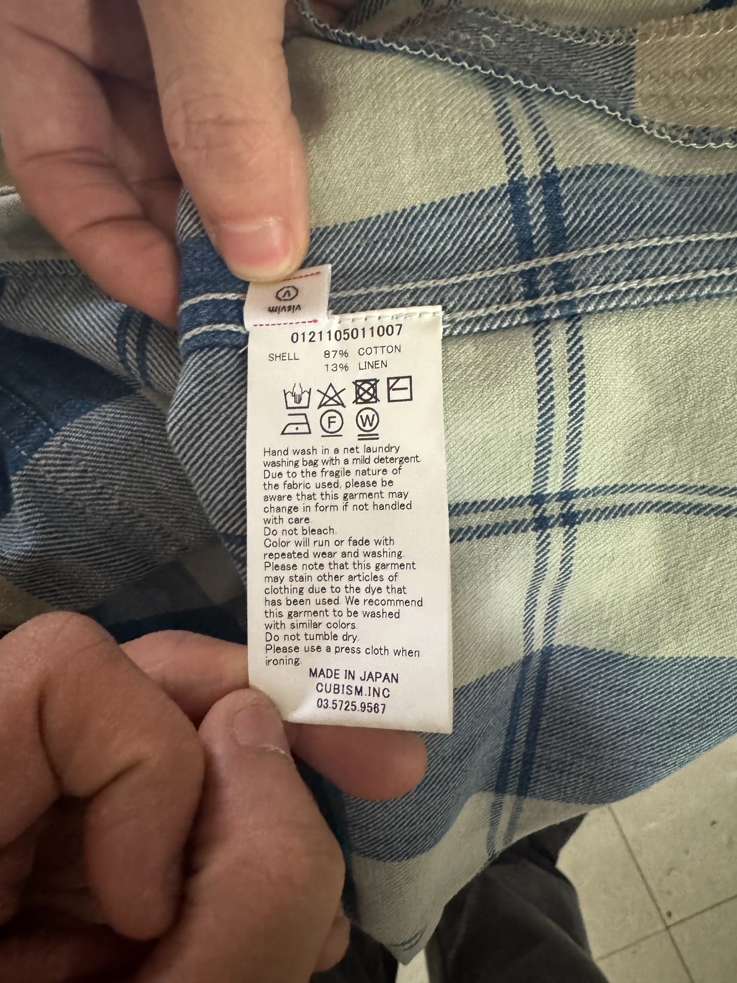 VISVIM 21SS Lumber Check Distressed Shirt