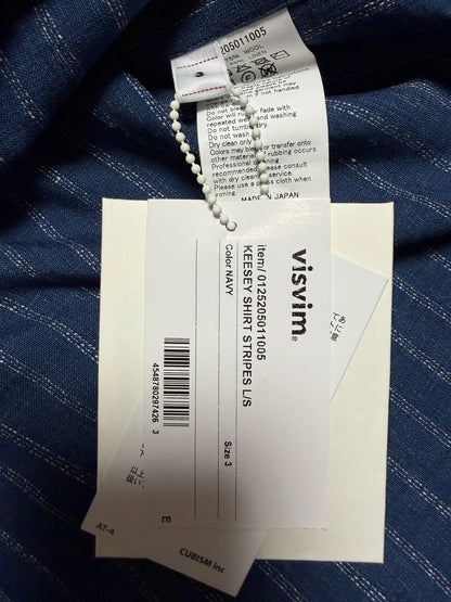 VISVIM 25AW KEESEY STRIPES SHIRT