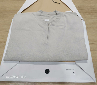 VISVIM 26SS MONDO ZIP CRASH Henley Sweatshirt