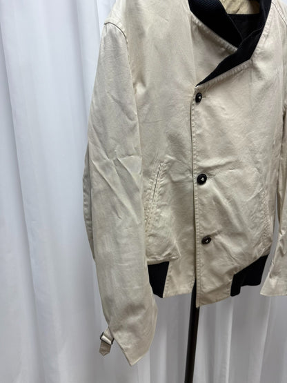 asymmetrical beige jacket size S