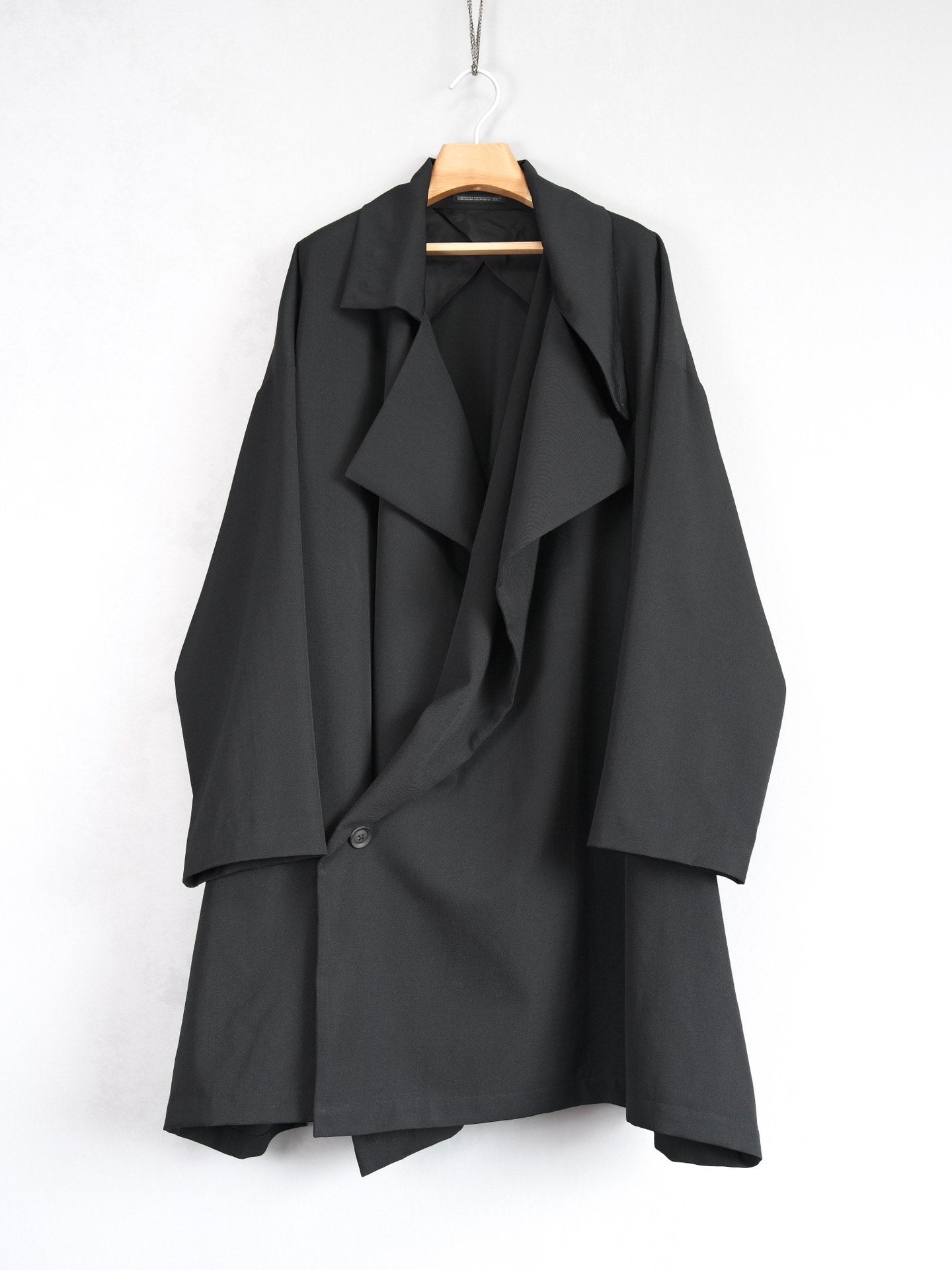 Yohji Yamamoto 21AW Pleated Wool Coat