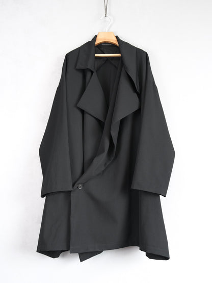 Yohji Yamamoto 21AW Pleated Wool Coat