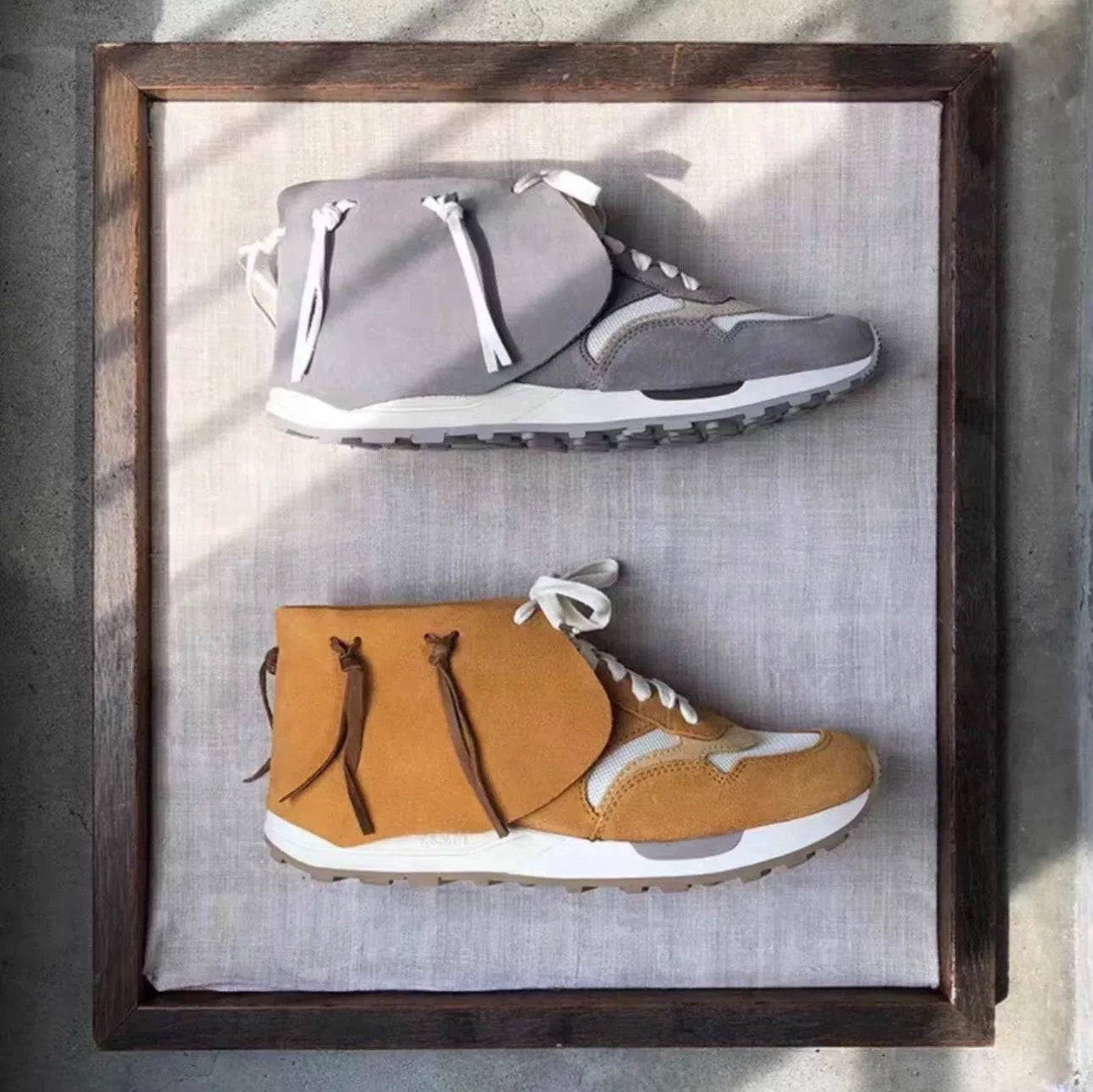 visvim roland lahmo jogger shoes with tassels