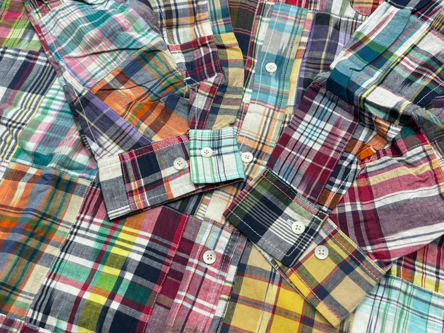 BROCHURE Madras Patchwork Shirt