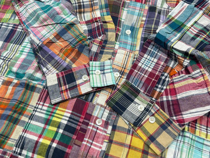 BROCHURE Madras Patchwork Shirt