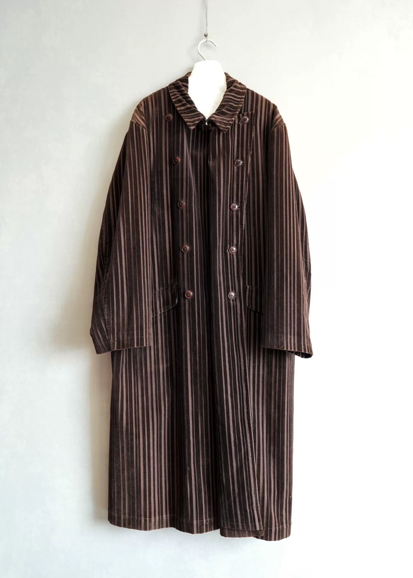 Yohji Yamamoto Striped Corduroy Coat