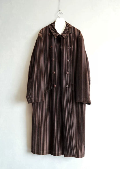 Yohji Yamamoto Striped Corduroy Coat