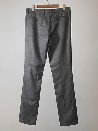 raf simons wool blend trousers in gray