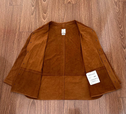 visvim dugout jkt deerskin baseball jacket