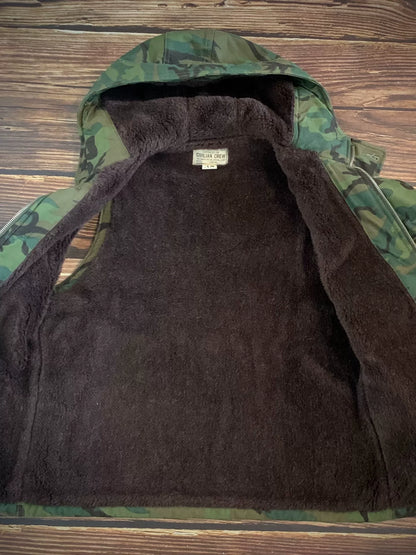 camouflage hooded warm vest