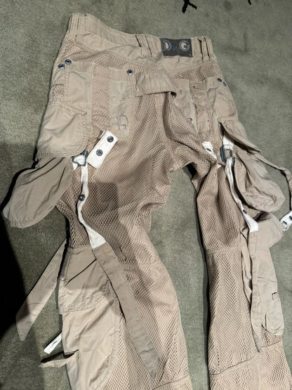 dolce&gabbana cargo pants distressed design