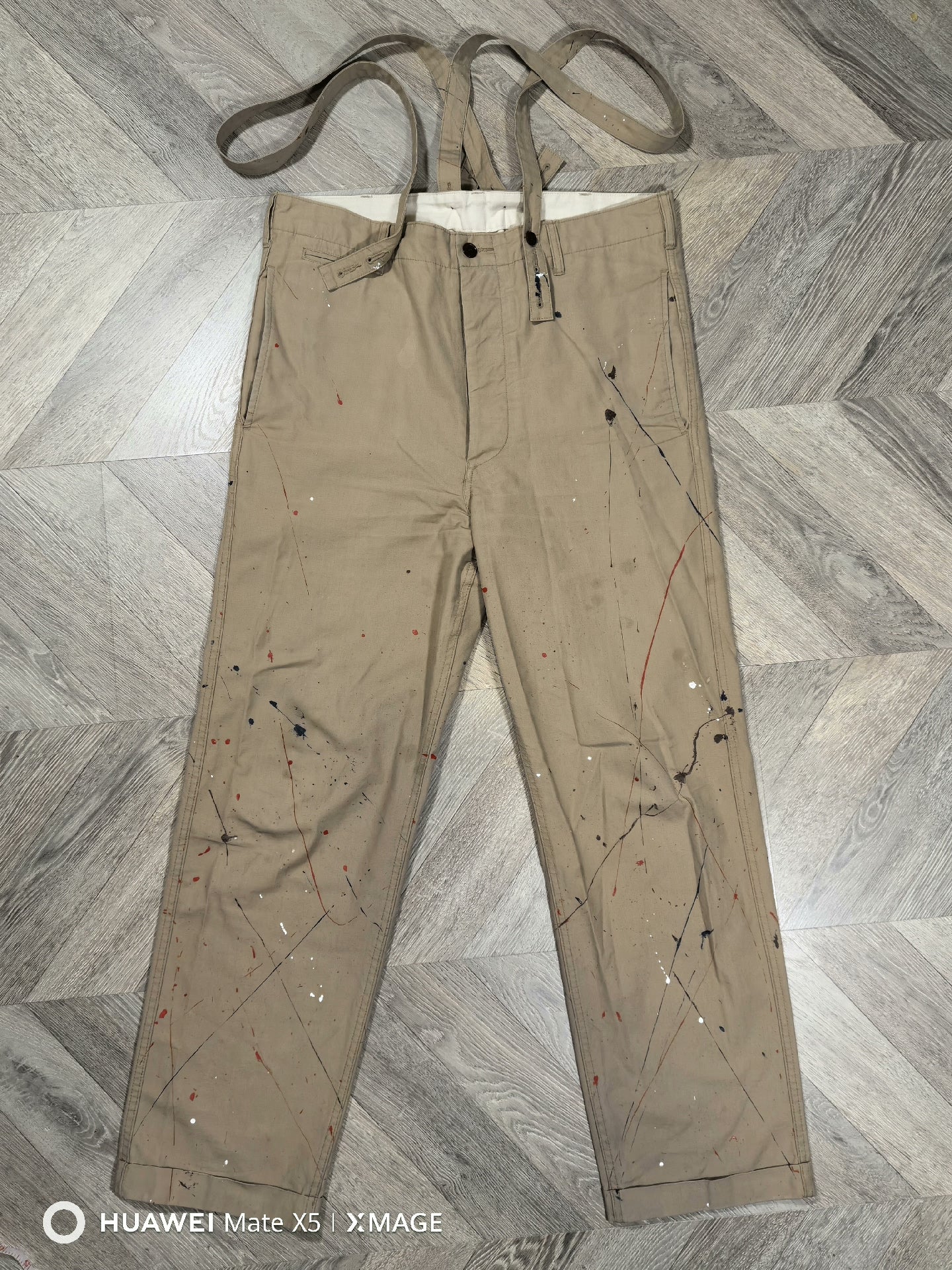 visvim camus braces pants with adjustable straps