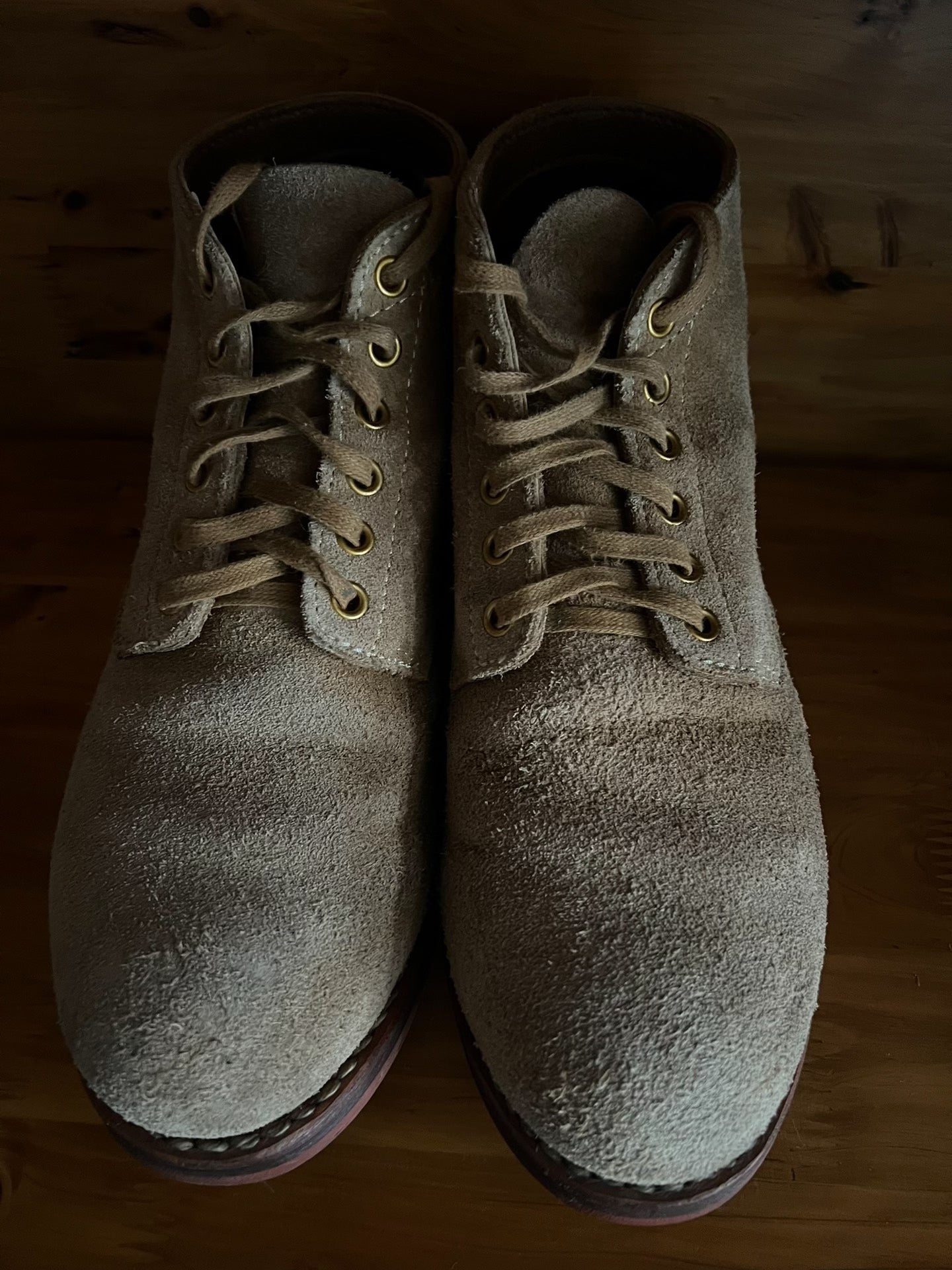 visvim brigadier LT.Brown boots with full accessories