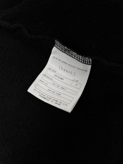Julius Asymmetric Deconstructed Wizard Hat Sweatshirt