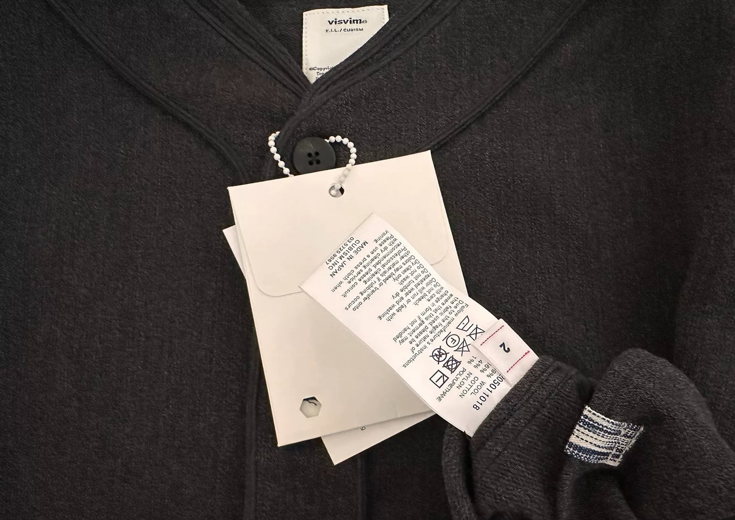 visvim dugout long sleeve shirt in black