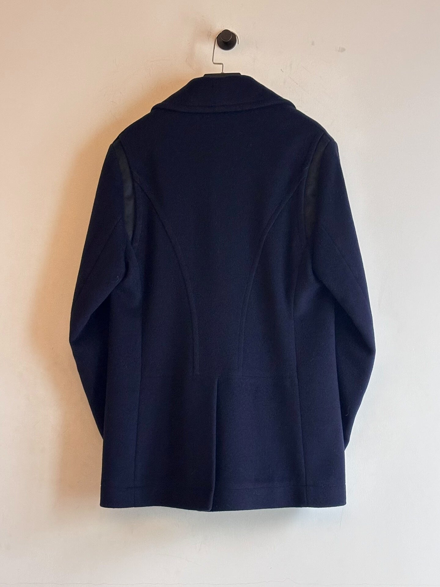 alexander mcqueen double-breasted wool blend coat