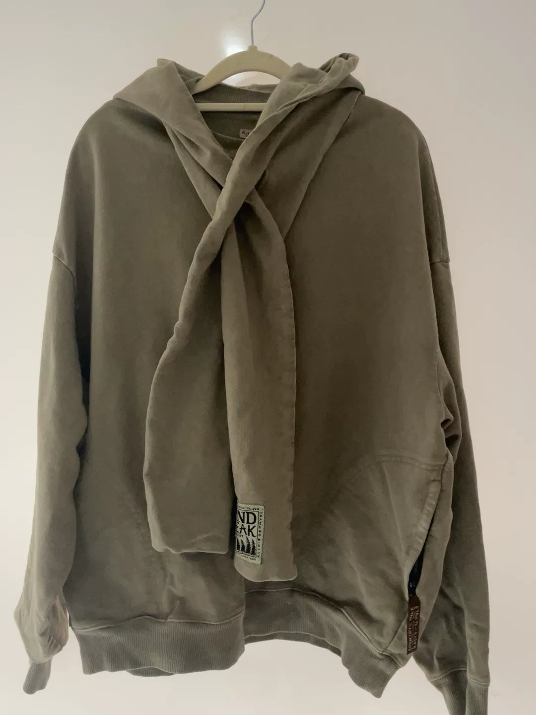 KAPITAL Pullover Hoodie with Integrated Scarf