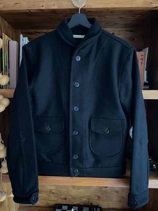 italian wool jacket with black color