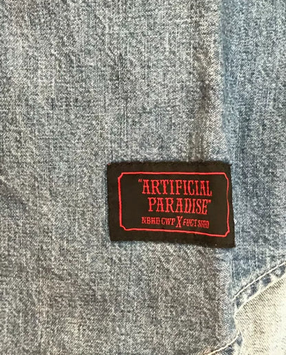 denim shirt with embroidered details