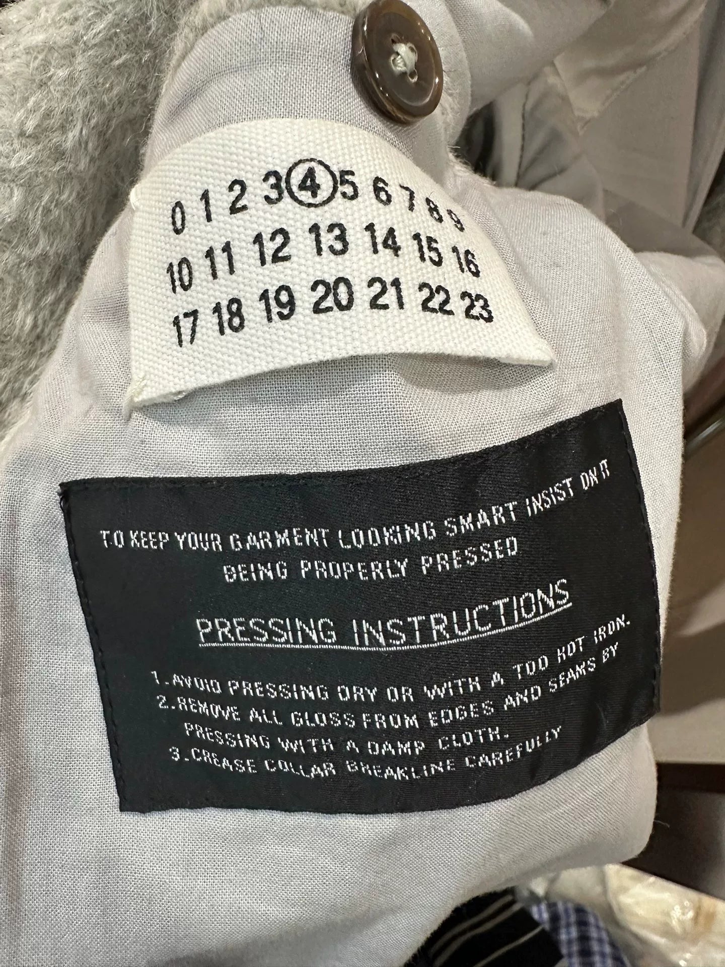 maison margiela gray oversized coat