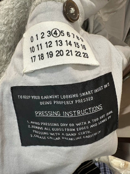 maison margiela gray oversized coat