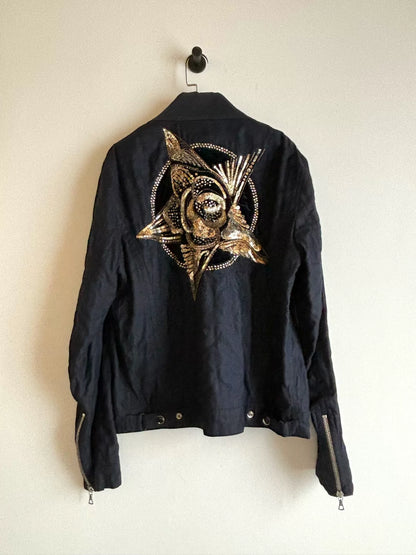 drapes van noten s/s16 star embroidered jacket