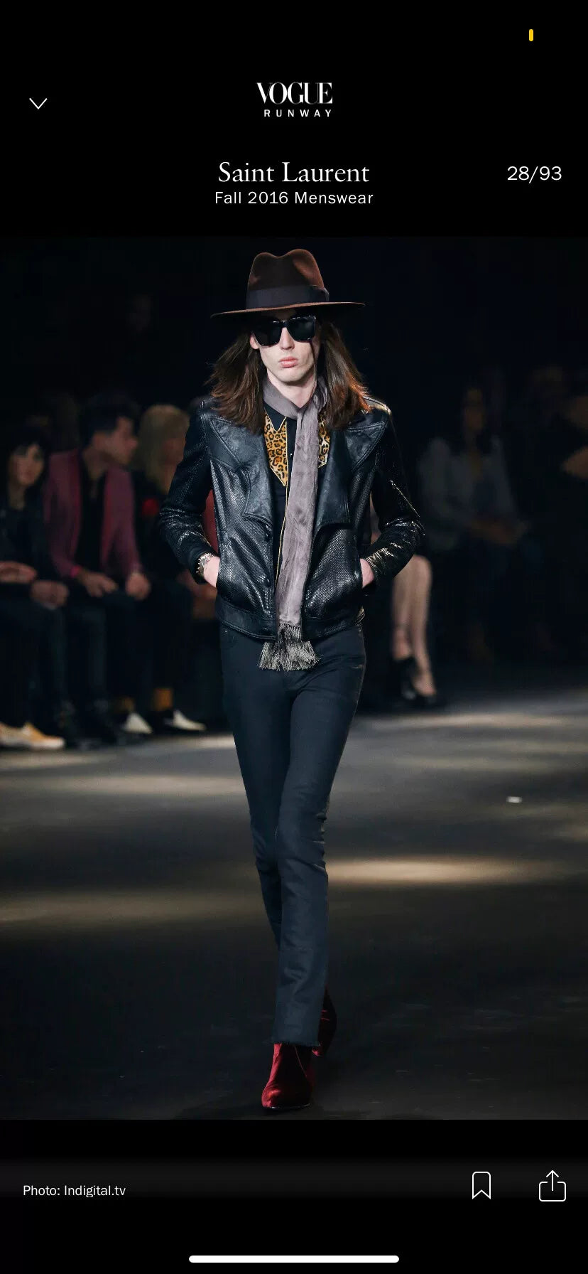 Saint Laurent FW16 Runway Boots
