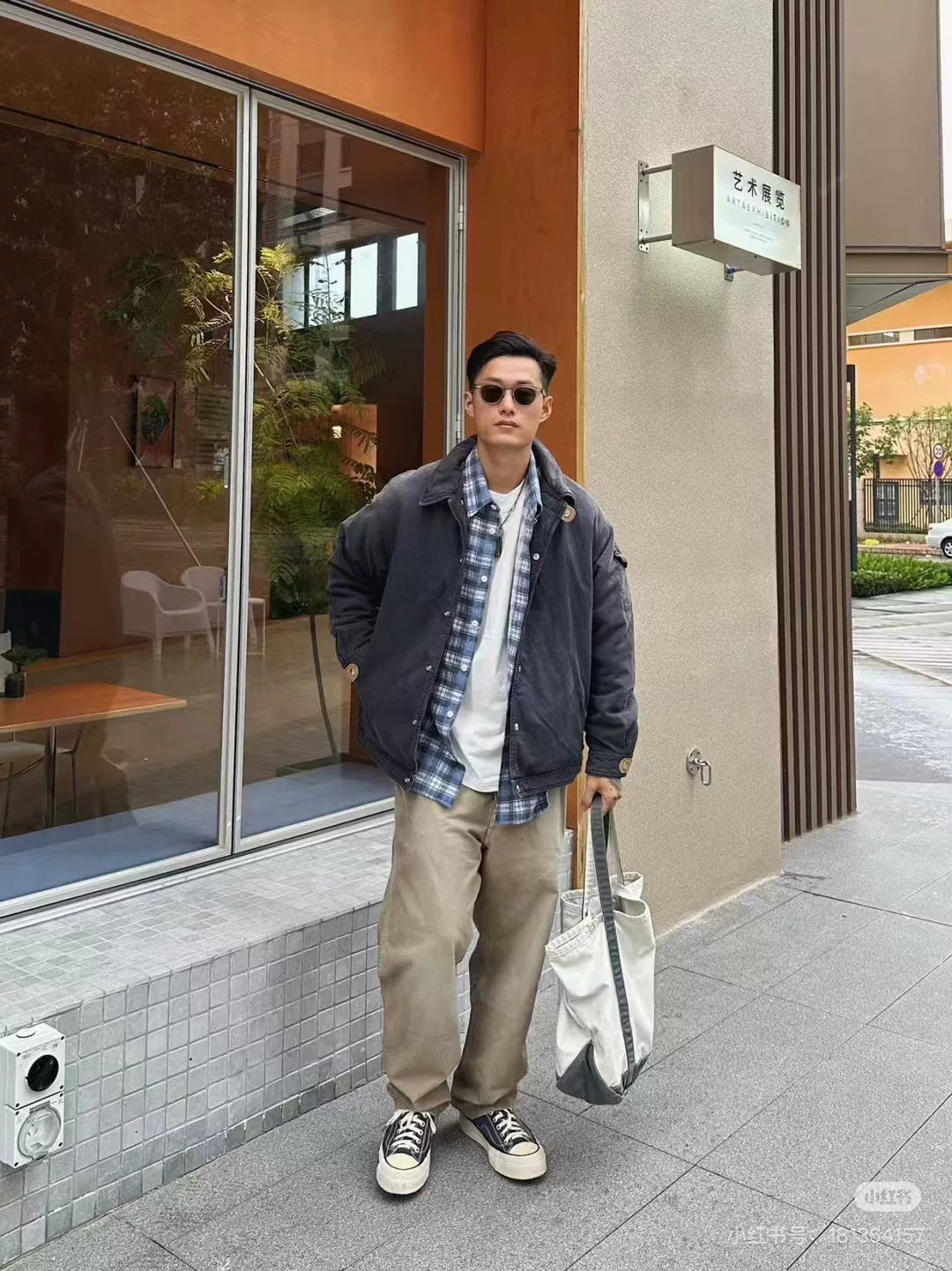 visvim willis blouson coach jacket grey