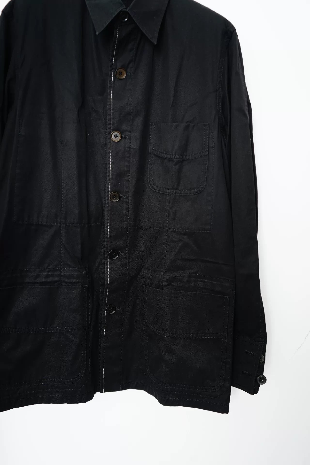 Yohji Yamamoto Spring Summer Topstitch 3-Pocket Jacket
