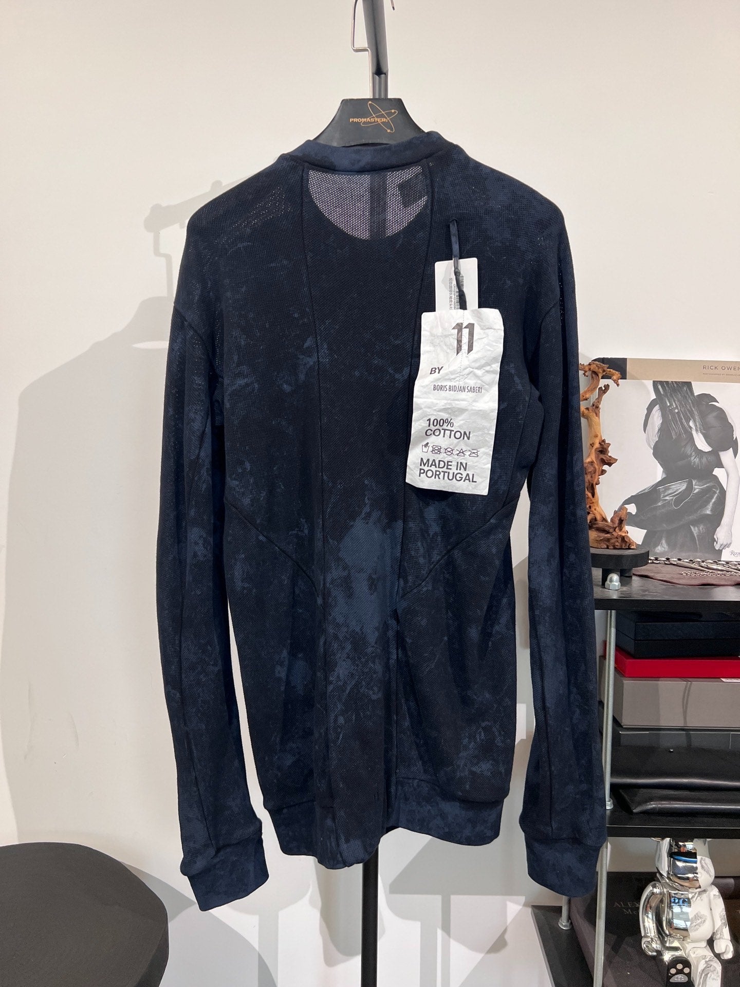 Boris Bidjan Saberi 11by BBS CR1 Mesh Splatter Sweatshirt