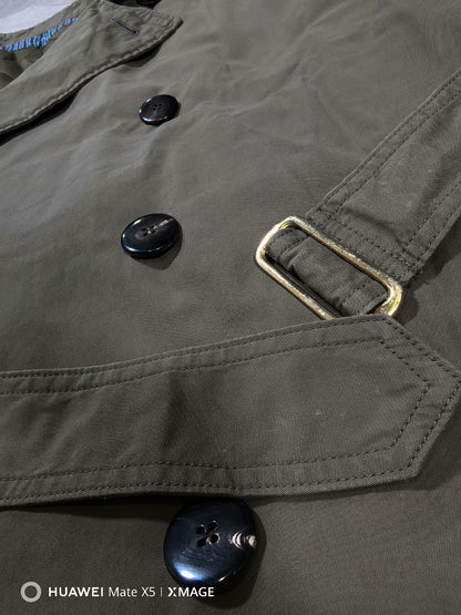 visvim dashiell trench coat in olive color