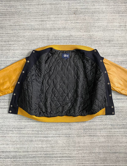 stussy big 4 vintage baseball jacket