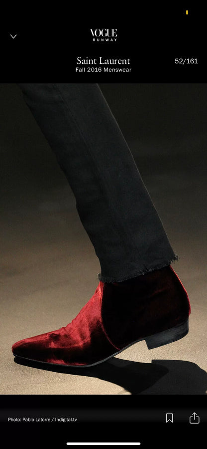 Saint Laurent FW16 Runway Boots