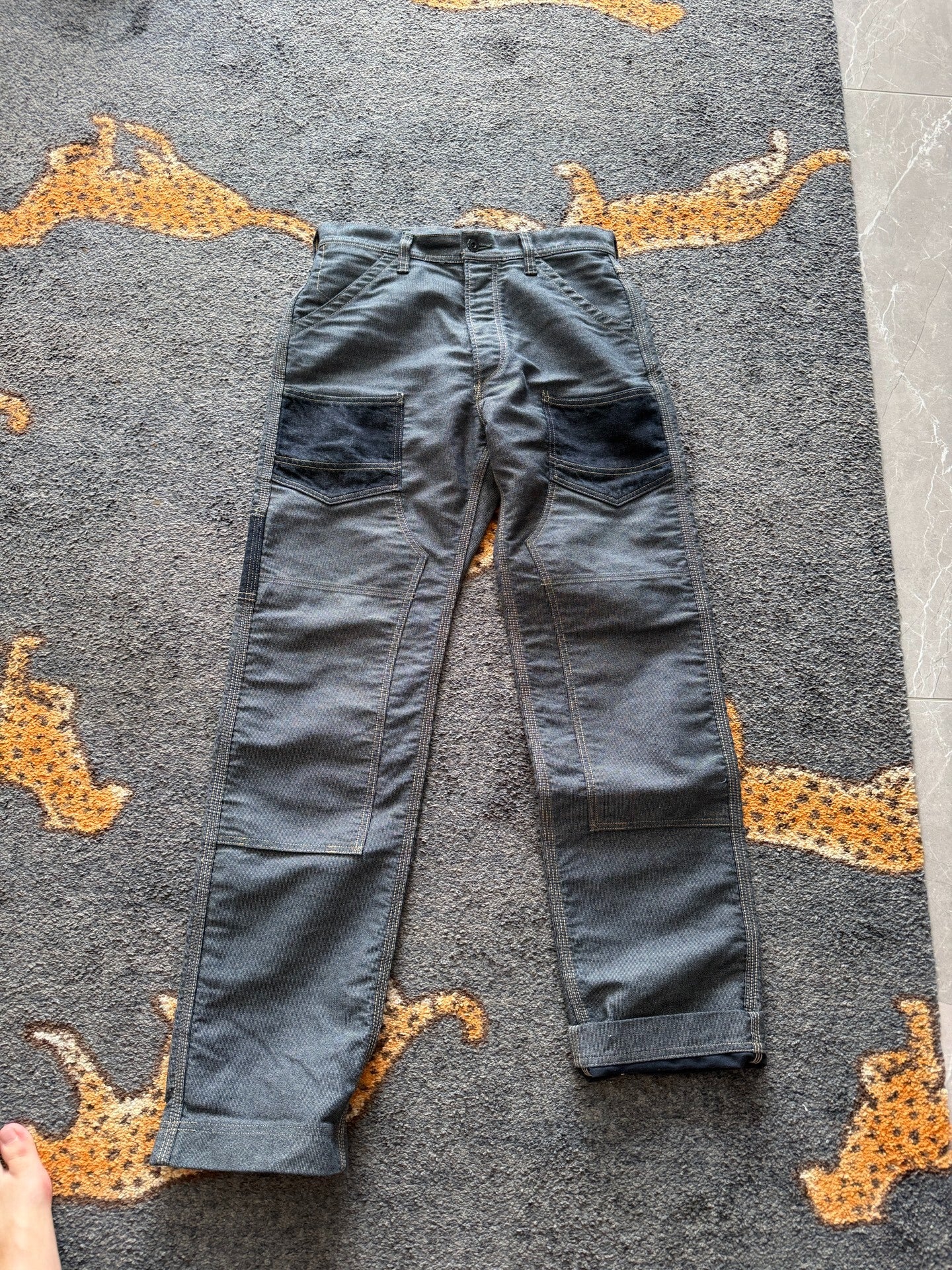 FREEWHEELERS Work Pants in Pepper Salt