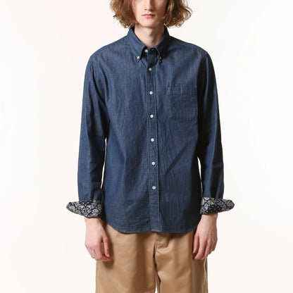 sophnet denim bandana button-up shirt