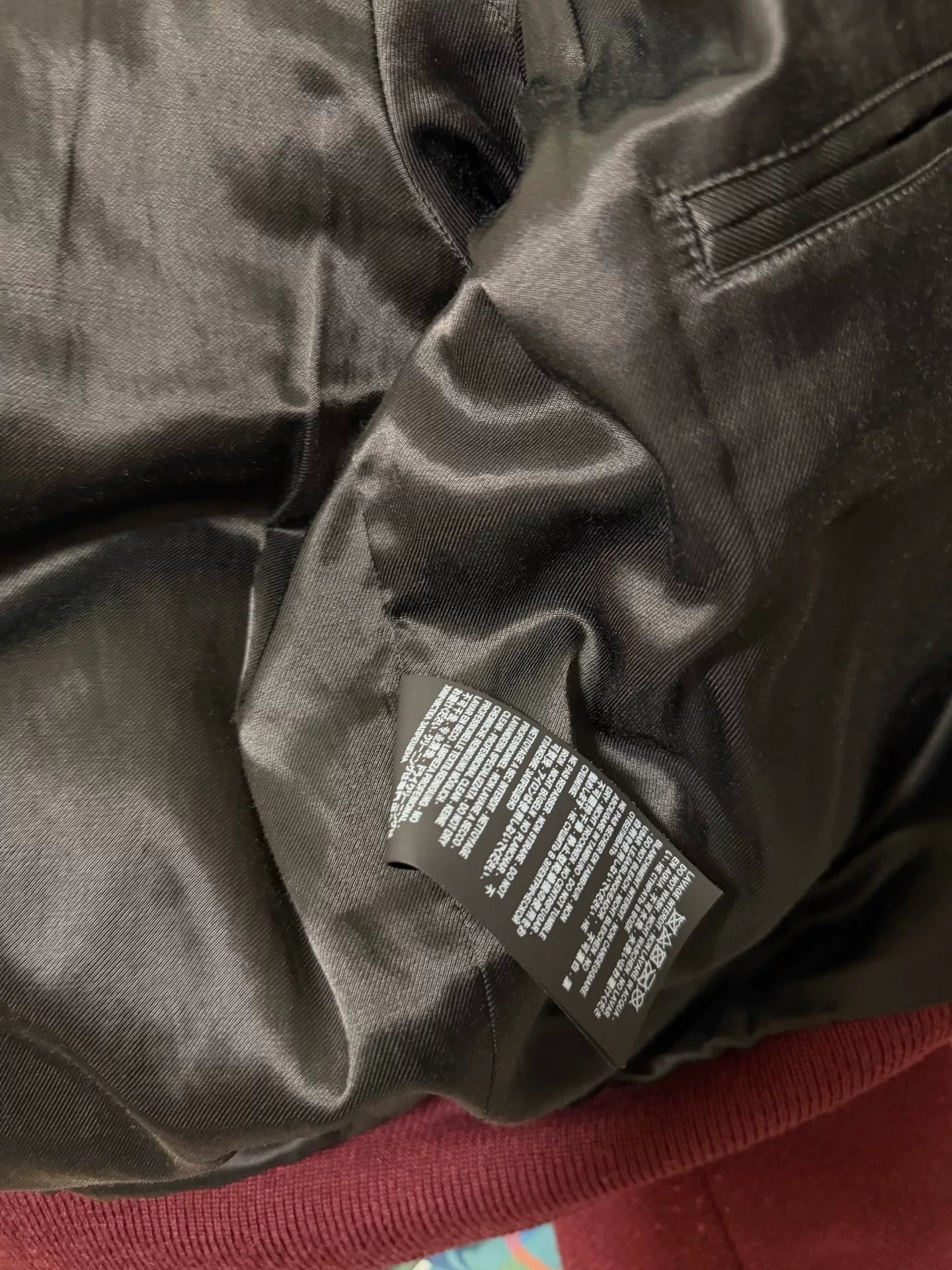 Saint Laurent Maroon Varsity Jacket