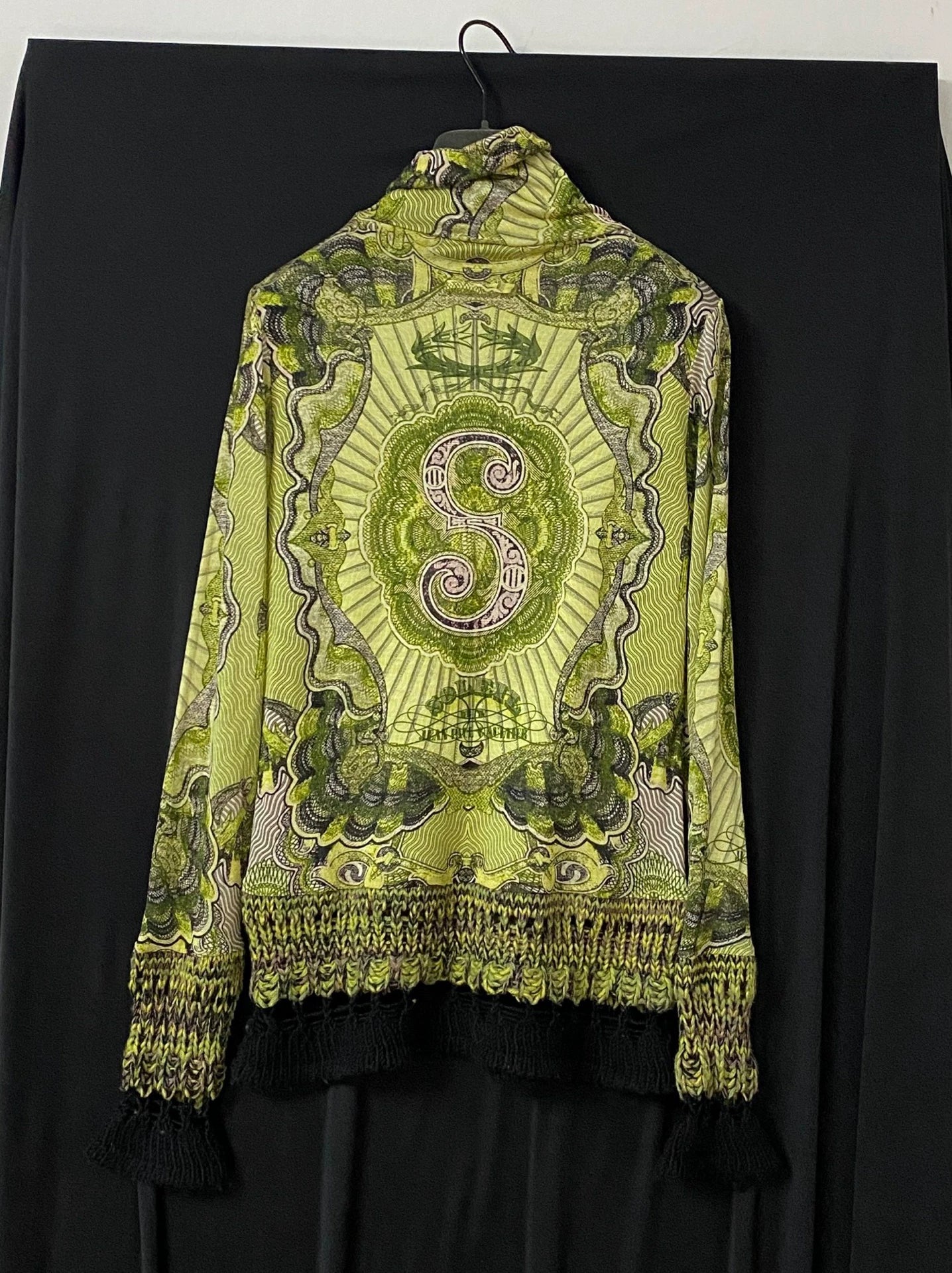 Jean Paul Gaultier Green Dragon Mesh Shirt