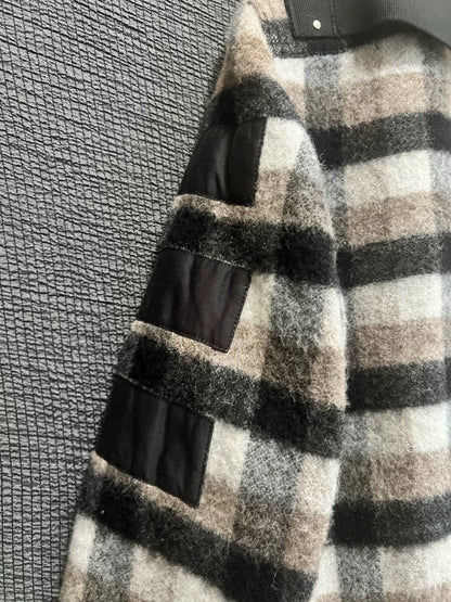 Rick Owens Larry Season Wool Check Jacket